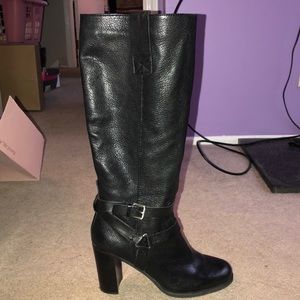 Bandolino black leather high boots
